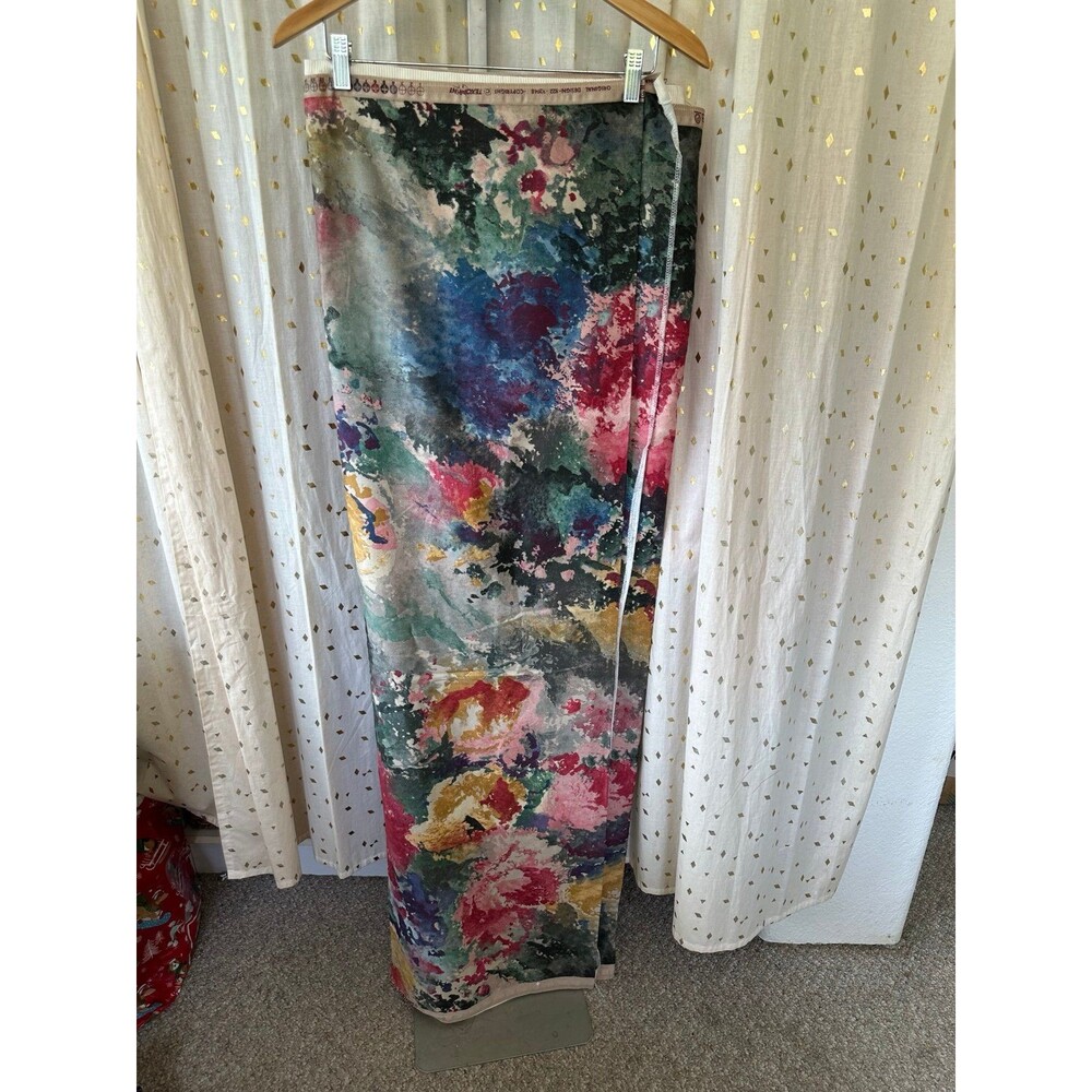 VTG Texoprint Original Design 822 32048 Abstract Watercolor Floral Fabric 3.5yrd